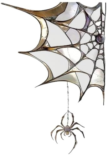 Adesivi per Porte e finestre con Ragnatela di Halloween, Adesivi statici in Vetro Trasparente con Ragnatela di Ragno, Adesivi per finestre di Ragni Decorazioni per Feste, Adesivo Piatto 2D per