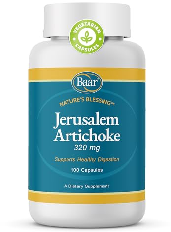 Baar Organic Jerusalem Artichoke, 320 mg, 100 Capsules