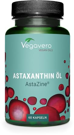 Astaxanthine 8mg PREMIUM Vegavero® | Qualité Supérieure : Huile AstaZine® | 100% Naturelle & Pure | Sans Additifs | Antioxydant Puissant | VEGAN