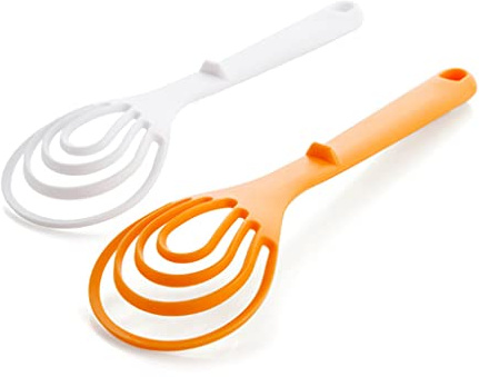 A/A Nylon Flat Whisk Household Manual Whisk Mixing Spoon for Blending Frothing Cooking Baking Kitchen Gadgets 2 pcs