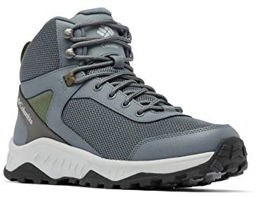 Columbia Trailstorm Ascend Mid WP wasserdichte Wanderstiefel für Herren, Grau (Graphite x Nori), 42.5 EU