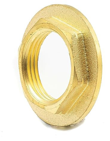 Controdado 1 – Ottone Cu Zn40 Pb2 – Dado Di Serraggio per Raccordo Filettato – 10 Bar – 120°c