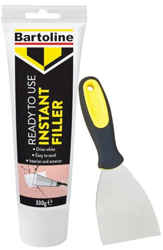 Plaster, Wood & Wall Filler 330g + 3 Filling Tool & Sandpaper – Wall Repair Kit & Filler for Crack, Hole & Gap Repair on Plaster, Plasterboard & Wood