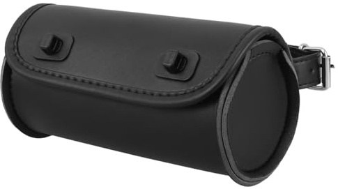 PRETYZOOM Sacoche Grosse Capacité de Rangement Vintage et Bicyclette de Guidon pour Vélo Électrique Installation Facile en PU Noir pour Déplacements Quotidiens