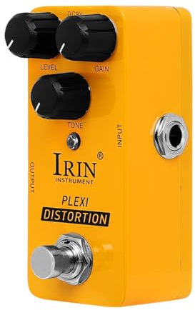 Yosoo Health Gear Plexidrive Pedal de Distorsión de Alta Ganancia para la Guitarra Eléctrica Mini Metal Case Analog Effect Pedal con Bypass Verdadero, 2 Modos (impulso de impulso), Ecuación de