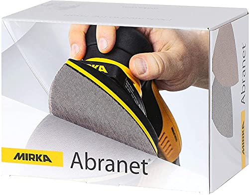 Mirka Abranet net delta dischi abrasivi per levigatrici triangolari 100x152x152 mm a strappo/grana P120 / 50 pezzi/per levigare legno, stucco, vernice, plastica / 5421905012