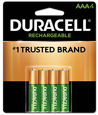 Rechargeable Staycharged Nimh Batteries, AAA, 4/Pack