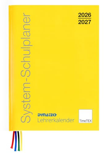 TimeTex Lehrerkalender - ideal als Schulplaner, für Lehrkräfte mit Kalender 2026/2027 im Buchdesign und verschieden Größen (Timetex A5)
