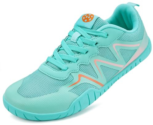 Sisttke Barfußschuhe Herren Damen Traillaufschuhe Straßenlaufschuhe Minimalschuhe Fitnessschuhe Laufschuhe Atmungsaktiv Zehenschuhe Minimalistische Walkingschuhe Sport Outdoor Schuhe,Blau,37 EU