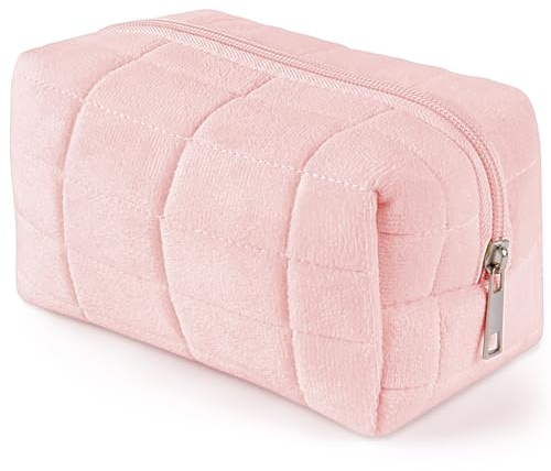 Aucuu Grande Trousse de Maquillage, Sac Cosmétique de Voyage avec Fermeture éclair, Motif Floral Grand Capacité Trousse de Toilette pour Voyage pour Femme Fille