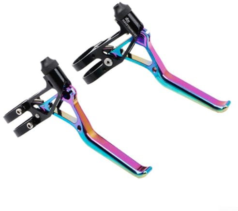 Zoegneer 2 Bremshebel, schwarze Aluminiumlegierung, CNC-Klapprad, V-Bremshebel für 412 406 30,5 - 50,8 cm (12 - 20 Zoll) Fahrräder (Farbe)
