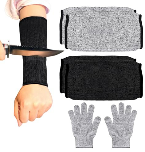 2 Paia Di Parabraccia Antitaglio, 1 Paio Di Guanti Antitaglio, Parabraccia, Parabraccia Per Giardinaggio, Scaldabraccia, Scaldabraccia Antimorso Per Cani, Scaldabraccia Da Donna