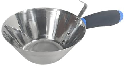 Ronyme Secchio con paletta in acciaio inox, secchio per, attrezzo da costruzione per muratura, progetti fai da te, movimentazione di materiali per