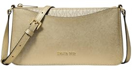 Michael Kors Arden Medium Metallic Crossbody Bag Skyffel Guld