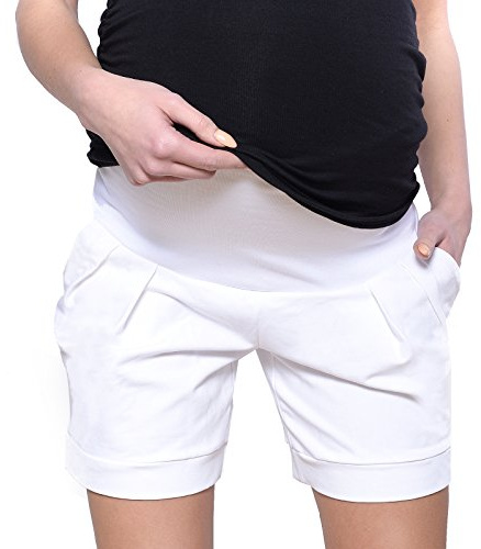 MijaCulture Shorts de Maternidad Cortos/Pantalones de Maternidad para algodón de Verano 1047