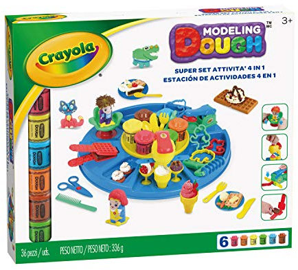 CRAYOLA Pasta da Modellare Super Set Attività per Giocare e Modellare, Età da 3 Anni, per Gioco e Regalo, 36 Pezzi, A1-1928