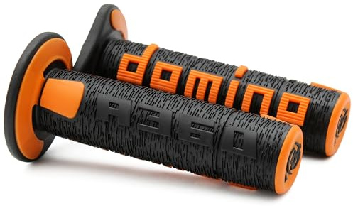 Griff Domino Orange und Schwarz Off Road A360 für Motorrad A36041C4045A7-0