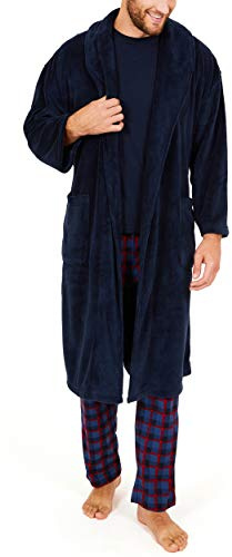 Long Sleeve Cozy Soft Plush Shawl Collar Robe