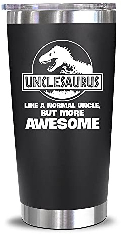 NewEleven Birthday Gifts for Best Uncle - Uncle Christmas Gifts from Niece, Nephew - Unique Keepsake for New Funcle or Uncles Announcement - 20 Oz Tumbler