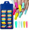 CHANGAR Bunte lange künstliche Nägel in Sarg, Ballerina, zum Aufdrücken, Acryl, volle Abdeckung, bunte künstliche Nägel für Nagelstudios und DIY-Nagelkunst (100 Stück)