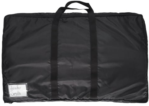 Dura-Tech Multi Saddle Pad Carrier Bag for Horses | Dual Zippered Compartments | Fits English & Western Pads | Breathable Design with Grommets | Color Black