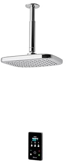 Triton Showers ENVI® | Thermostatic Electric Shower | 9 kW | Fixed Head | Smart Shower | Digital Shower | with Showerhead & Anti Twist Hose | Chrome | Rainfall Showerhead