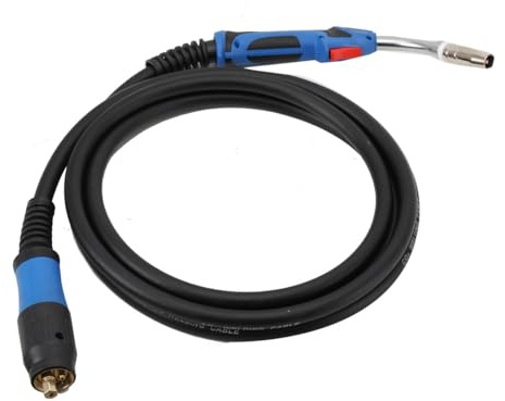Cozyel MIG MAG MB25 - Torcia per saldatura a gas di protezione, con attacco centrale, raffreddata a gas, leggera, flessibile, accessorio per saldatrice CO², cavo di saldatura da 4 metri