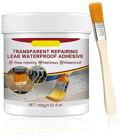 KUIRUNRX Sigillante Impermeabile, Rivestimento Impermeabile Definitivo, Impermeabilizzante Trasparente, Super Forte Incollaggio Sigillante per Crepe, areti Esterne, Bagno (Red, 130G)
