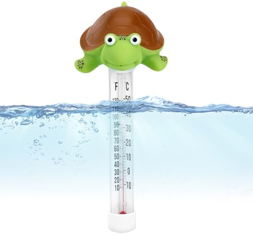 Thermometre Piscine, Thermomètre Flottante Thermomètre Spa Piscine Grand affichage à lecture facile Pour piscines intérieure et extérieure, 25x11cm