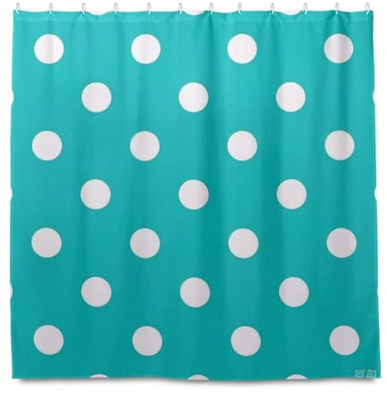 Cortina de Baño Tenda da doccia impermeabile con ganci Fodera in poliestere lavabile per bagno 182 x 182 cm