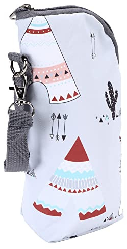 RIZGHWOY Borsa per Biberon con Motivo Carino, Pratico Portabiberon Portatile Isolato, Lunga Durata, Facile da Trasportare, Adatta per Passeggino, Tessuto Oxford