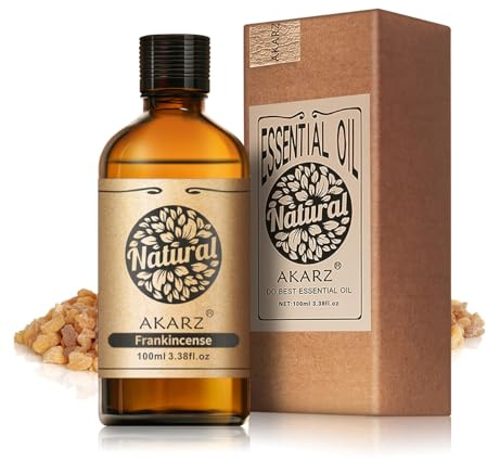 AKARZ 100ml Huile Essentielle d’Encens - Pure & Naturelle pour Diffuseurs, Parfum d’Ambiance & Aromathérapie