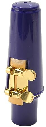 EMUKOEP Boquilla para saxofón alto, profesional, bellas melodías, boquilla para saxofón con tornillo de hoja