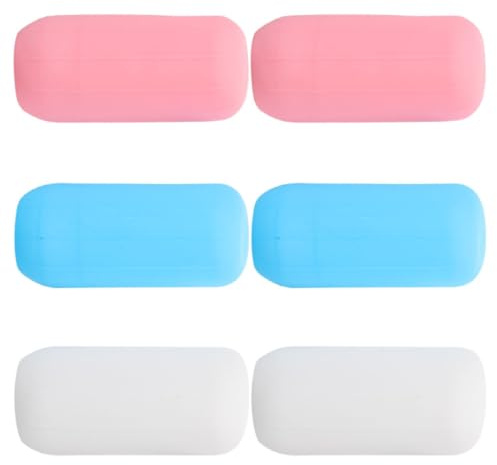 COOPHYA 6 Pezzi Copribottiglie da Viaggio in Silicone Estensibile, Custodie Anti-perdita per Flaconi Shampoo e Lozione, Manicotti Elastici Multicolore per Contenitori Ricaricabili,