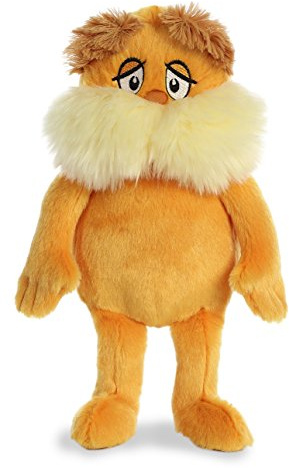 Aurora® Whimsical Dr. Seuss™ The Lorax Stuffed Animal - Officially Licensed Plush for Imaginative Play - Perfect for Kids and Adults - Orange 11 Inches