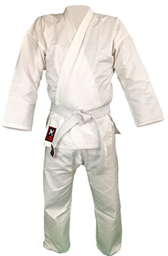 budodrake Karateanzug Bushido weiß 8 oz (160 cm)