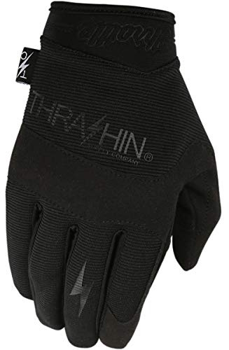 Thrashin Supply Covert V2 Mens Textile Gloves Black/Black MD