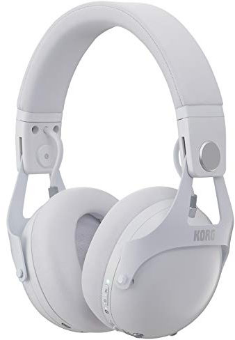 KORG NC-Q1 WH Cuffie per DJ, Fonici, Producer e Musicisti con Riduzione del Rumore Intelligente, Colore Bianco