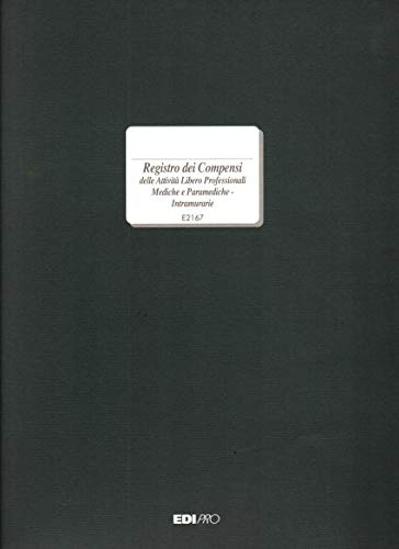 EDIPRO - E2167 - Registro dei compensi e delle attività intramurarie 47 pagine numerate f.to 24,5x31