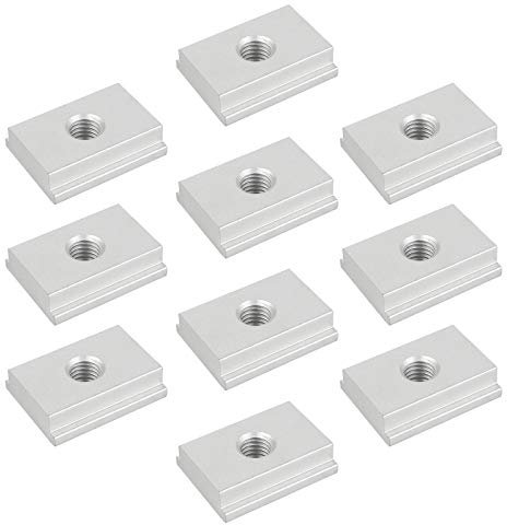 Tuerca de ranura en T M8, 10Pcs Tuercas Deslizantes en T Tuercas de Ranura en T Serie 30 de Aleación de Aluminio para Herramientas de Trabajo de Madera M8