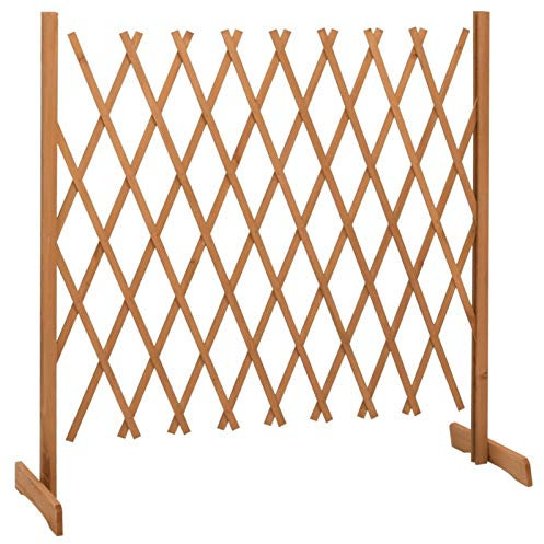 Tidyard Recinzione da Giardino in Legno massello di Abete,180x100 cm,Traliccio per Rampicanti da Esterno,per Piante da Giardino