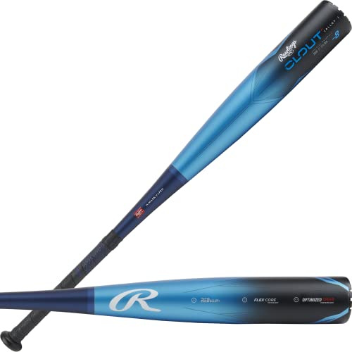 Rawlings Clout Bate de béisbol, Niños, 2023-Azul/Negro, 29 | -8