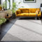 Outdoor Teppich Wetterfest im Skandinavischen Stil Rauten Design Läufer Teppich Balkon Terassen Wintergarten Teppich Küchenteppich in Farbe: Grau, Grösse: 80 x 250 cm
