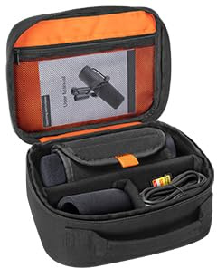 PGmoon Mic Carry Case Compatible with Shure SM7B/MV7/MV7X Vocal Dynamic Microphone Storage Bag Features Fixing Band & Removable Dividers to Protect Mic