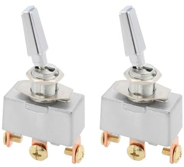 eMagTech 2 Interrupteurs Lot de à Bascule à 3 Positions pour Automobile Marche/arrêt/Marche 50 A 12 V CC Robustes à Courant élevé pour éclairage Modifié équipement électrique