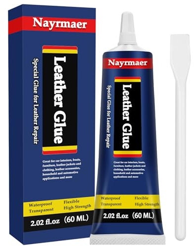 Nayrmaer Leather Glue, Extra Strong Adhesive for Sofa Repair, Jacket, Handbags, Wallet, Furniture, Belt (60ml)