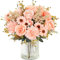 MEIVINES Künstliche Blumen Kunstblumen Wie Echt Künstlich Blumenstrauß 2 Bündel Seide Kunstrosen Blumenstrauß Künstlich Seidenblumen Champagner Blumen für Hochzeit Partei Heim Küche Dekor