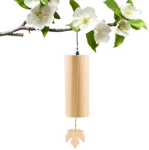 CarrillóN de Viento Bambú, Dwafill Retro Wind Chimes, Carillones de Viento con MelodíA de Bambú, Carrillon de Viento Exterior, Adecuados para BalcóN, JardíN, Iglesia, Dormitorio (Acorde de Re)