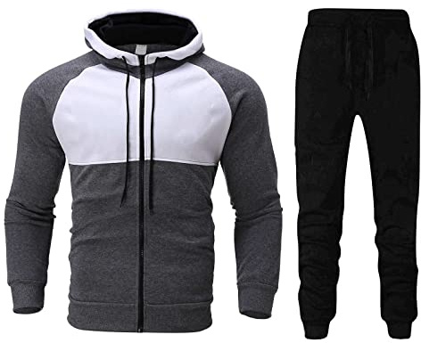 Träningsoverall herr löst sittande gym huvtröjor och byxor andningsbar fitness jogging träningsoverall ledig lätt träningsoverall långärmad streetwear sportkläder Y2k