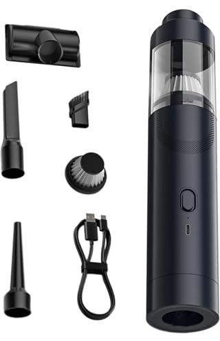 Aspirateur pour voiture portable sans fil, Aspirateur Compact Pour Voiture, Souffleur d'Air pour Auto pour les Sièges, les Véhicules, les Claviers, les Meubles, les Tapis et les Poils d'Animaux